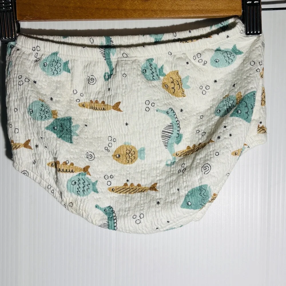 Kids Fish Print Diaper Cover